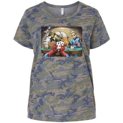 Ladies Curvy Jersey - RA4488JA - Vintage Camo - 5