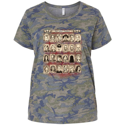 Ladies Curvy Jersey - WE7D4XWQ - Vintage Camo - 5