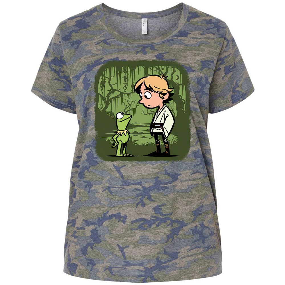 Ladies Curvy Jersey - 5DLMZCTZ - Vintage Camo - 5