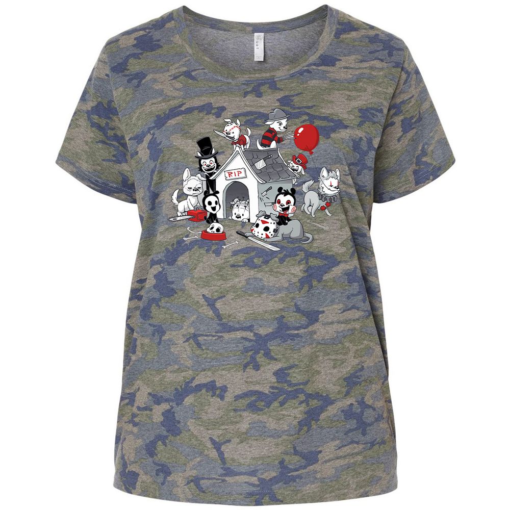 Ladies Curvy Jersey - SDBPDYHE - Vintage Camo - 5