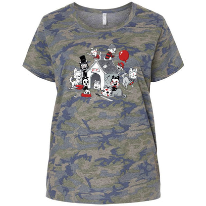 Ladies Curvy Jersey - SDBPDYHE - Vintage Camo - 5