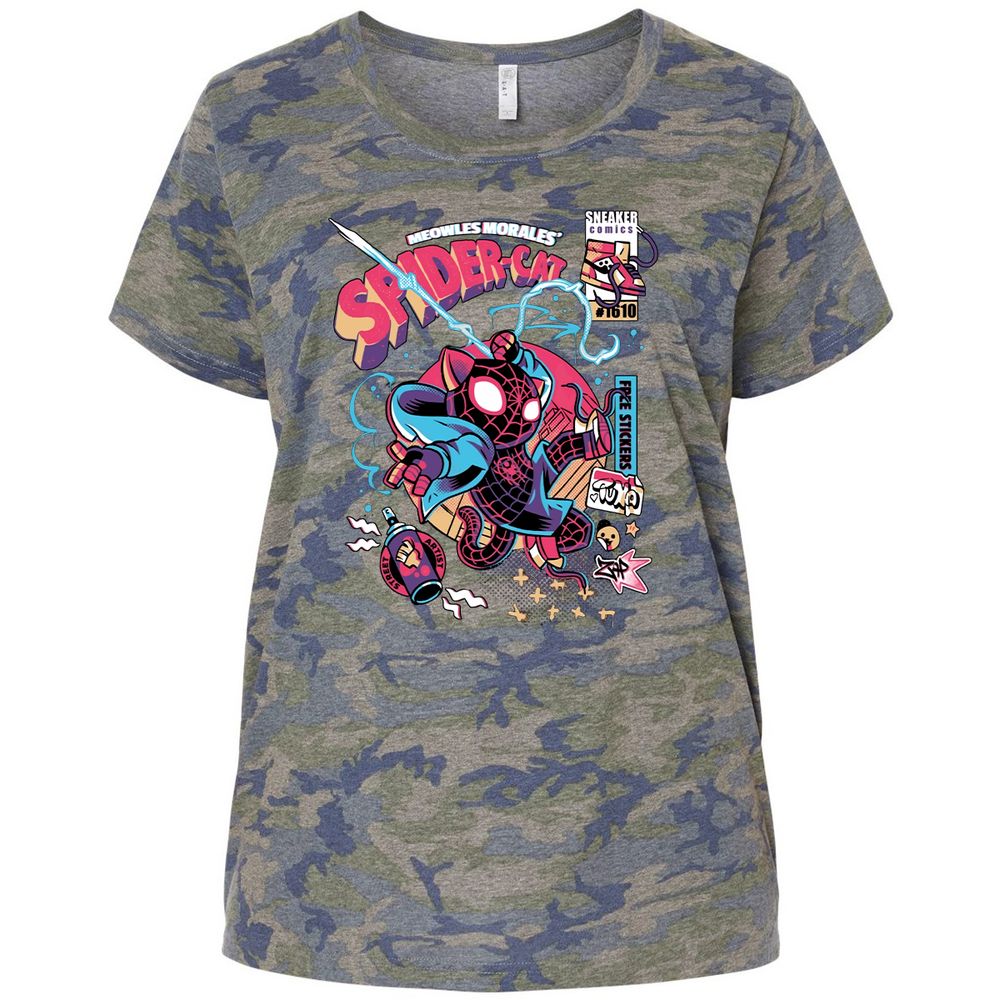 Ladies Curvy Jersey - 3C295JKH - Vintage Camo - 5