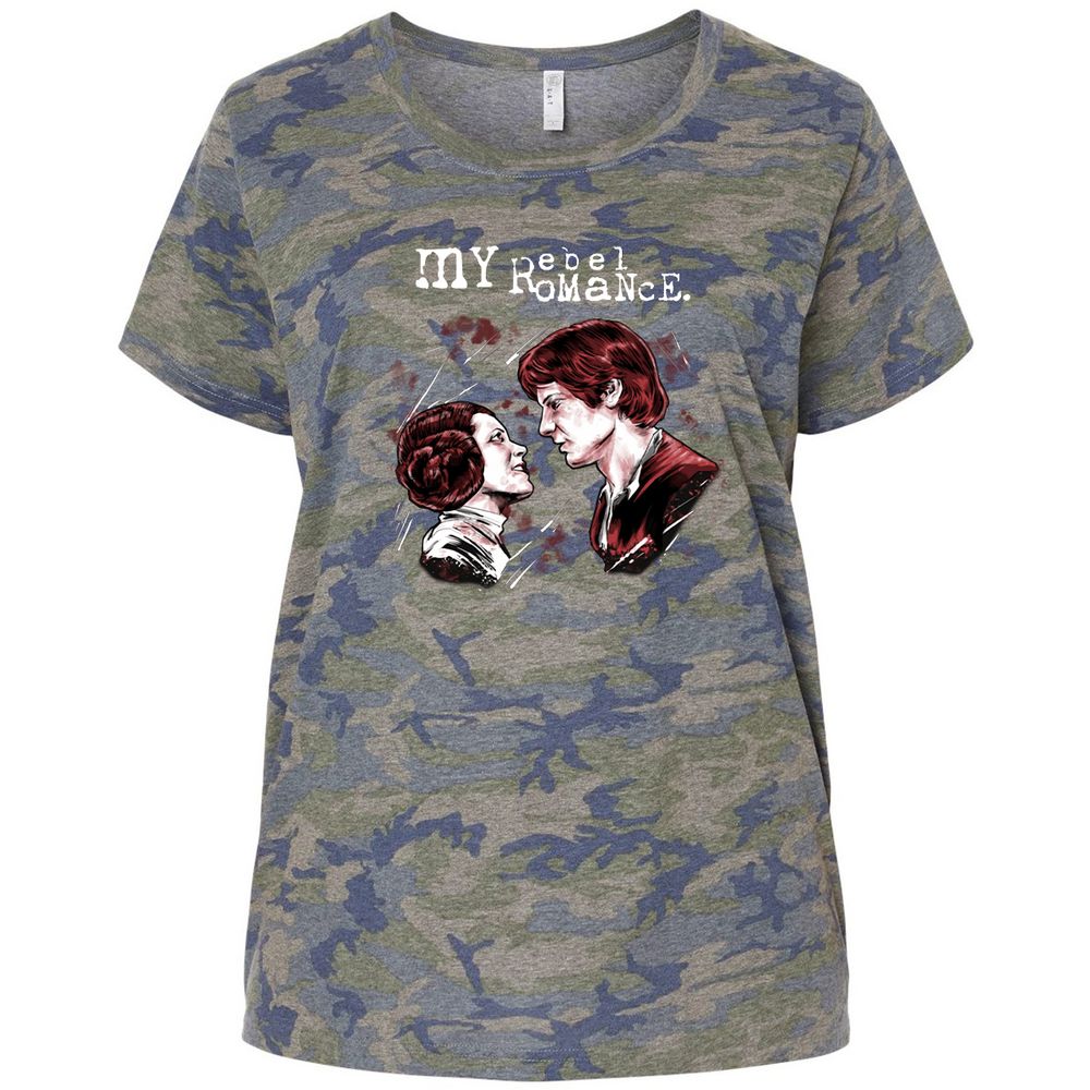 Ladies Curvy Jersey - 3X7XS3XL - Vintage Camo - 5