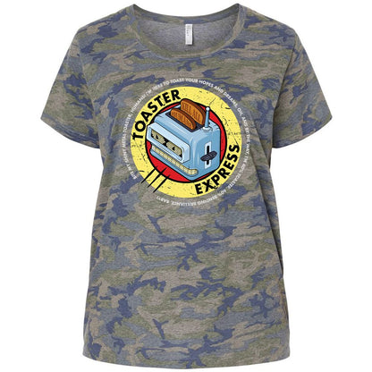 Ladies Curvy Jersey - QHAVVH7J - Vintage Camo - 5