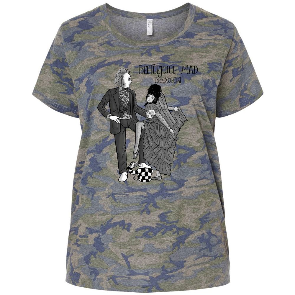 Ladies Curvy Jersey - 12QZT7GR - Vintage Camo - 5