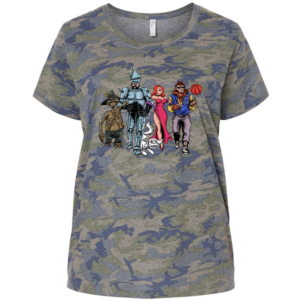 Ladies Curvy Jersey - 77EMRUMX - Vintage Camo - 5