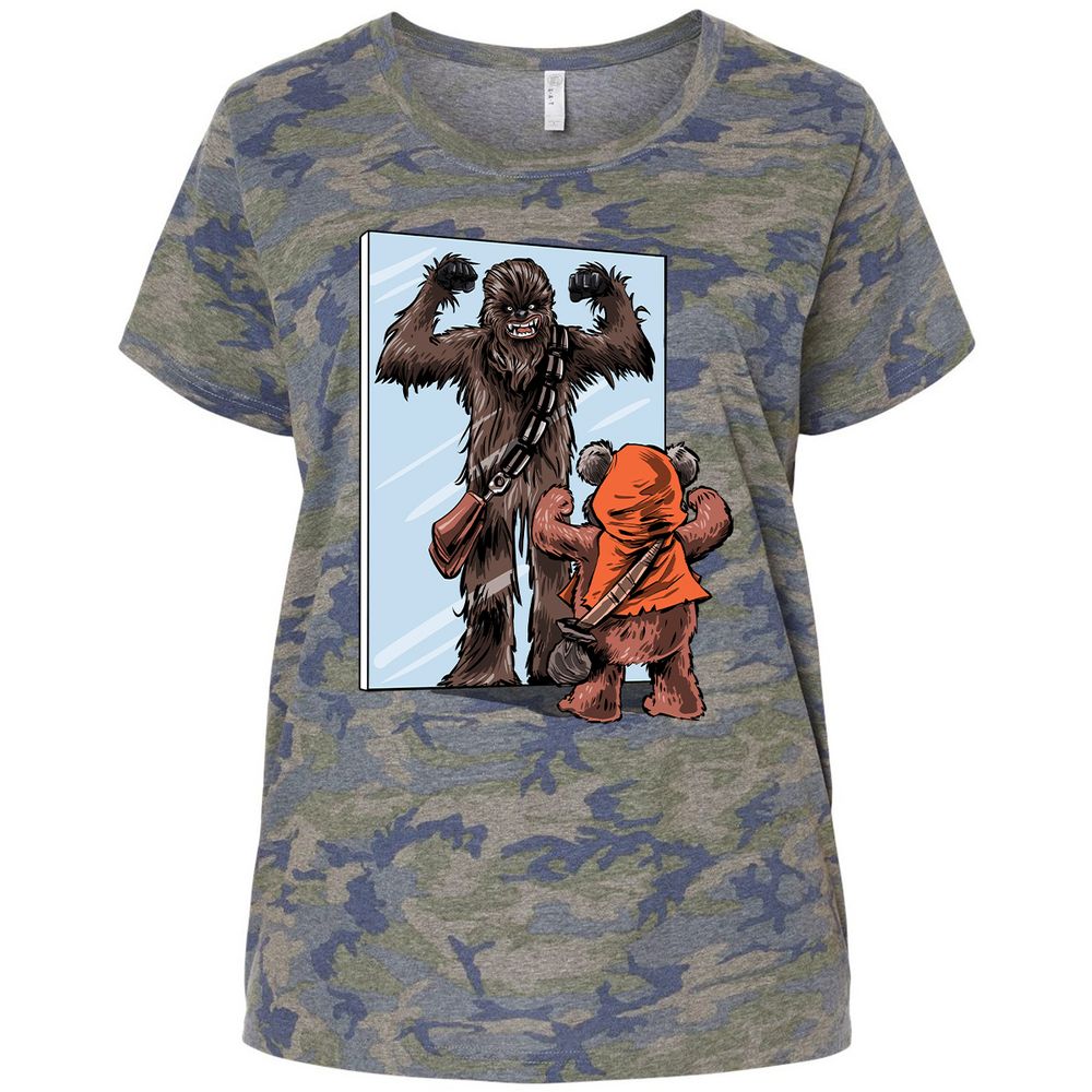 Ladies Curvy Jersey - A1SSYFNF - Vintage Camo - 5