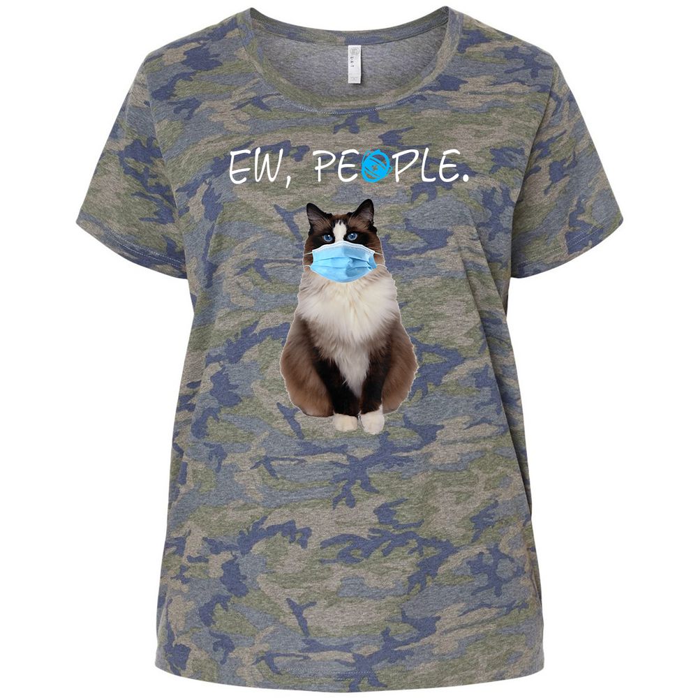 Ladies Curvy Jersey - D6BC5938 - Vintage Camo - 5