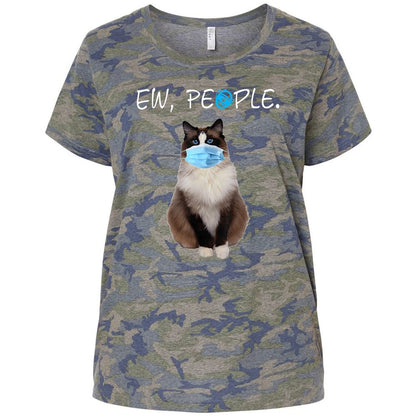 Ladies Curvy Jersey - D6BC5938 - Vintage Camo - 5