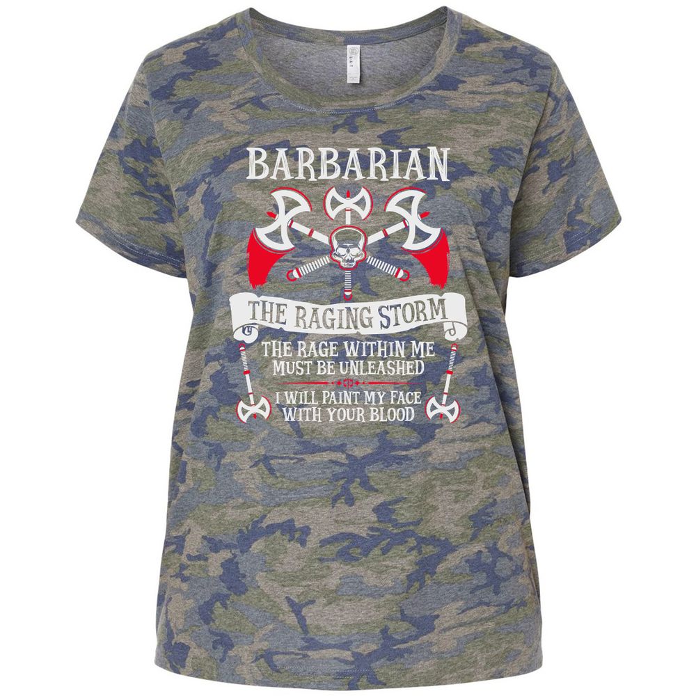 Ladies Curvy Jersey - WJ6ZTY8C - Vintage Camo - 5