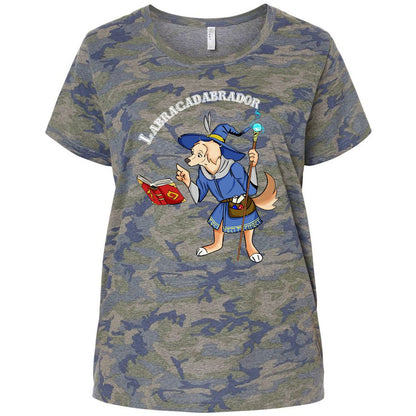 Ladies Curvy Jersey - EX6VNUWU - Vintage Camo - 5