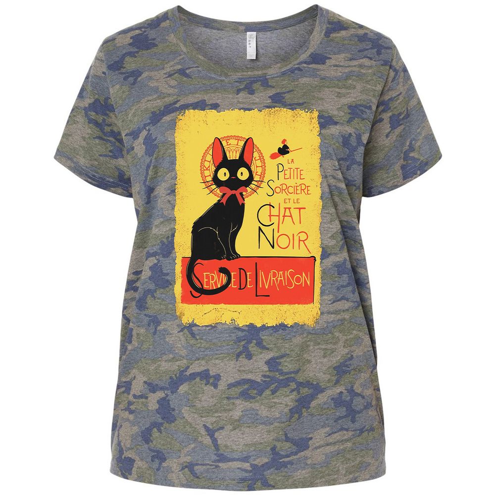 Ladies Curvy Jersey - BUNVUSHD - Vintage Camo - 5