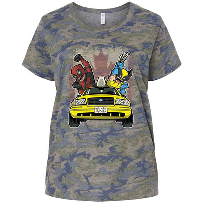 Ladies Curvy Jersey - W16M8ZYW - Vintage Camo - 5