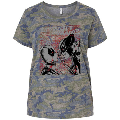 Ladies Curvy Jersey - B67YXKKN - Vintage Camo - 5