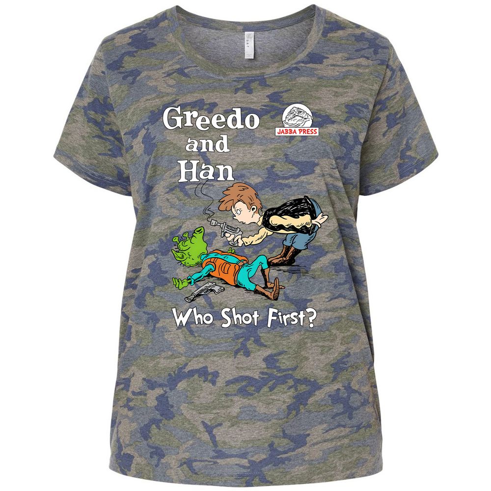 Ladies Curvy Jersey - XZBMQ22F - Vintage Camo - 5