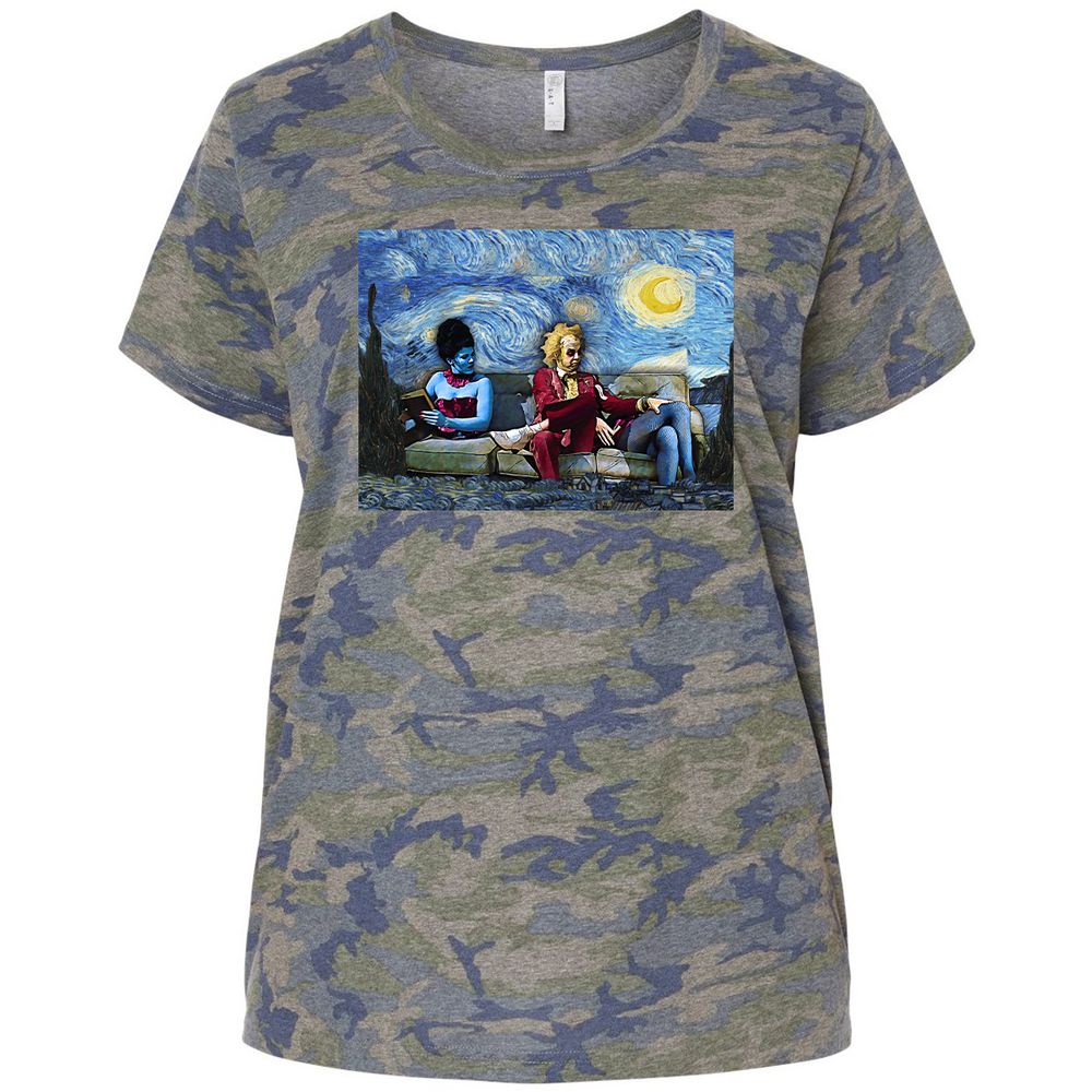 Ladies Curvy Jersey - X5FKECHZ - Vintage Camo - 5