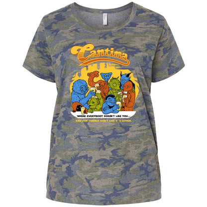 Ladies Curvy Jersey - F8S335QM - Vintage Camo - 5