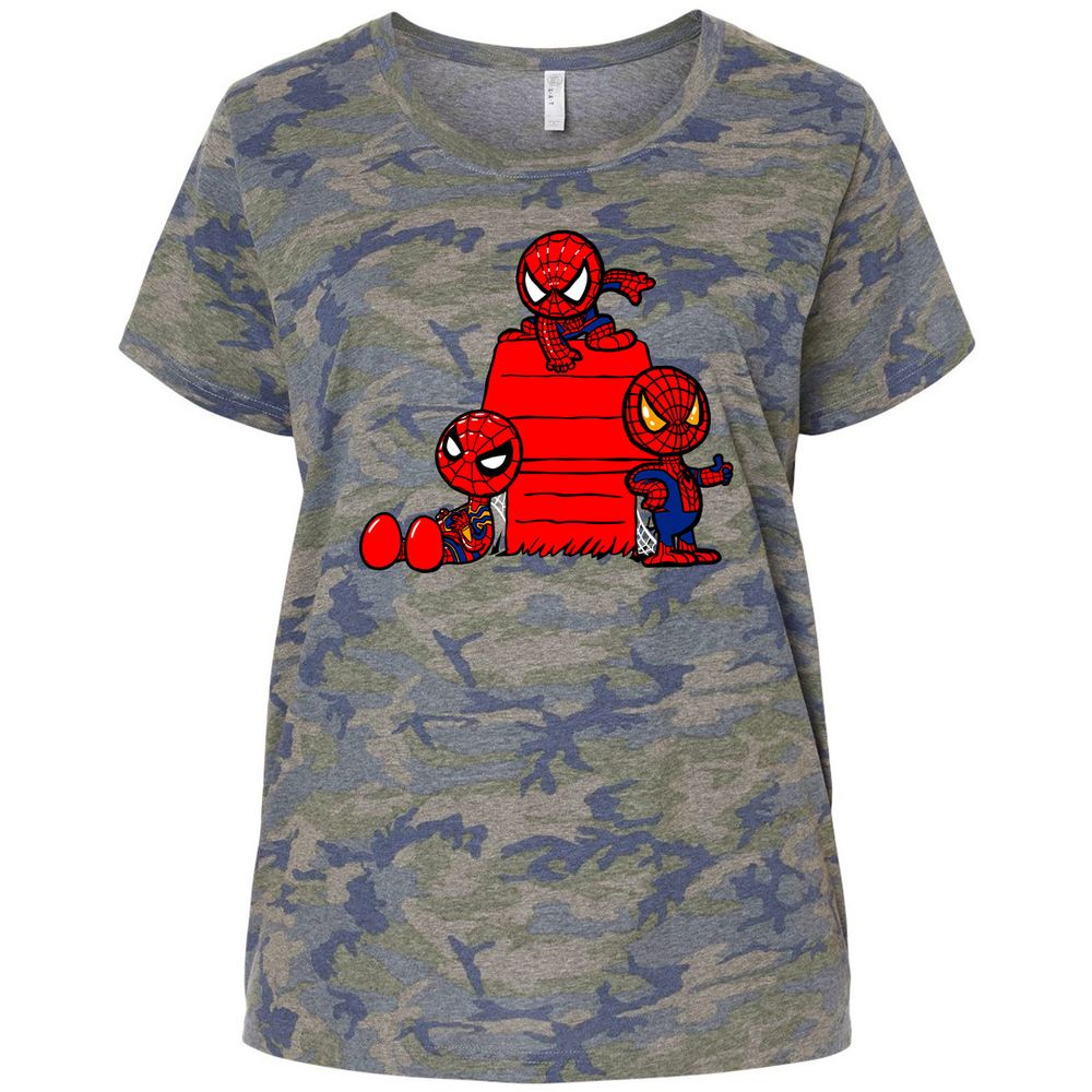 Ladies Curvy Jersey - UZCKVJYX - Vintage Camo - 5