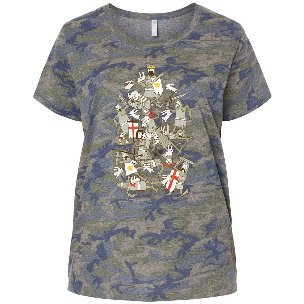 Ladies Curvy Jersey - JYGU2CLY - Vintage Camo - 5