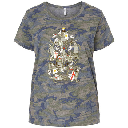 Ladies Curvy Jersey - JYGU2CLY - Vintage Camo - 5