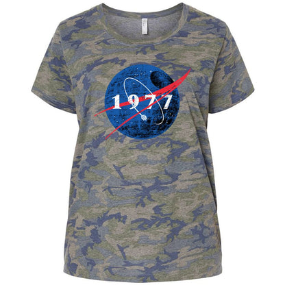 Ladies Curvy Jersey - FN2U7ZQM - Vintage Camo - 5