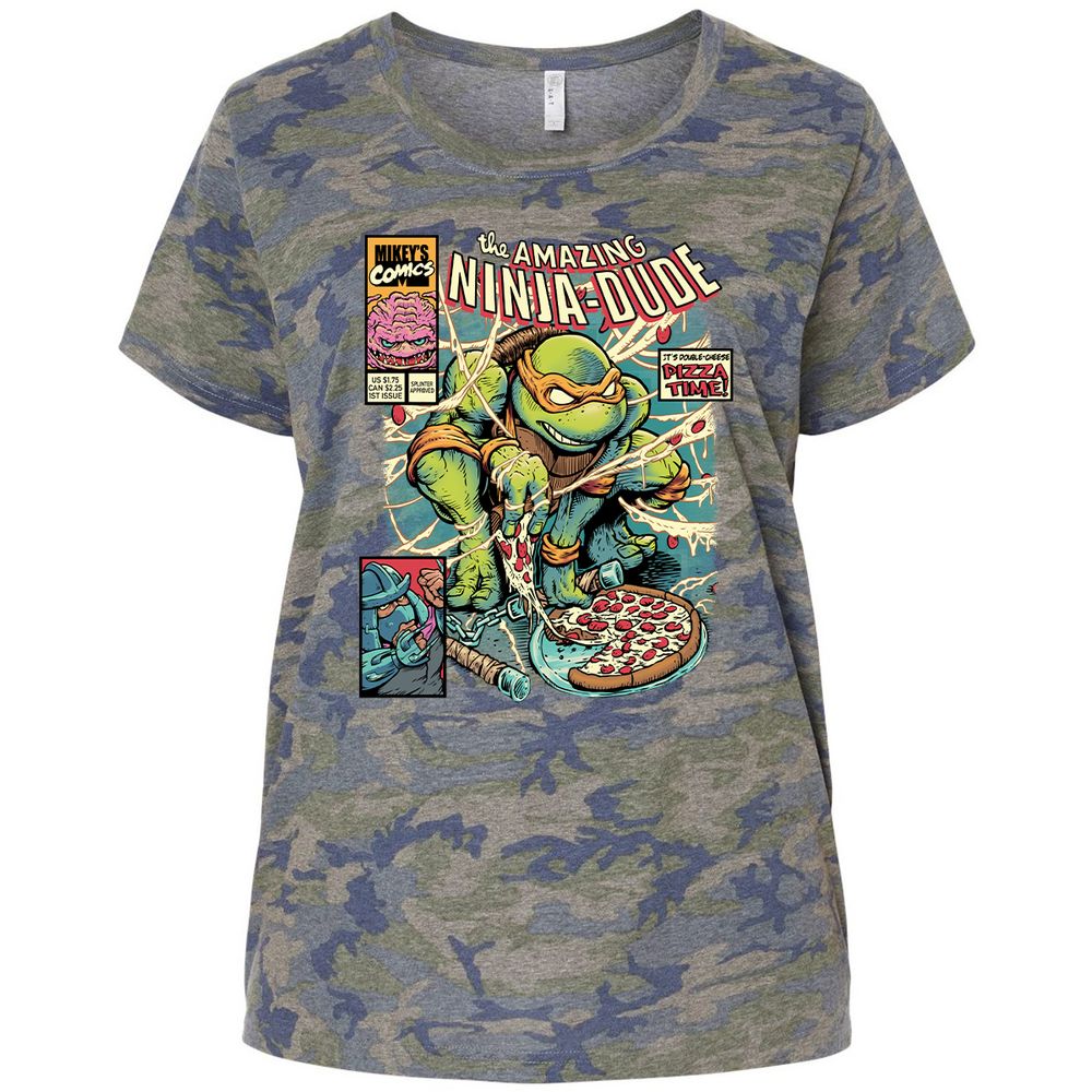 Ladies Curvy Jersey - F28MP4PY - Vintage Camo - 5