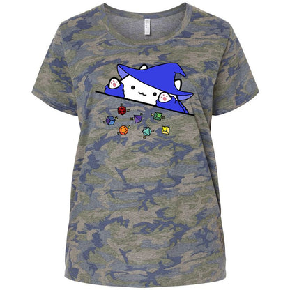 Ladies Curvy Jersey - 3BPM7FN6 - Vintage Camo - 5