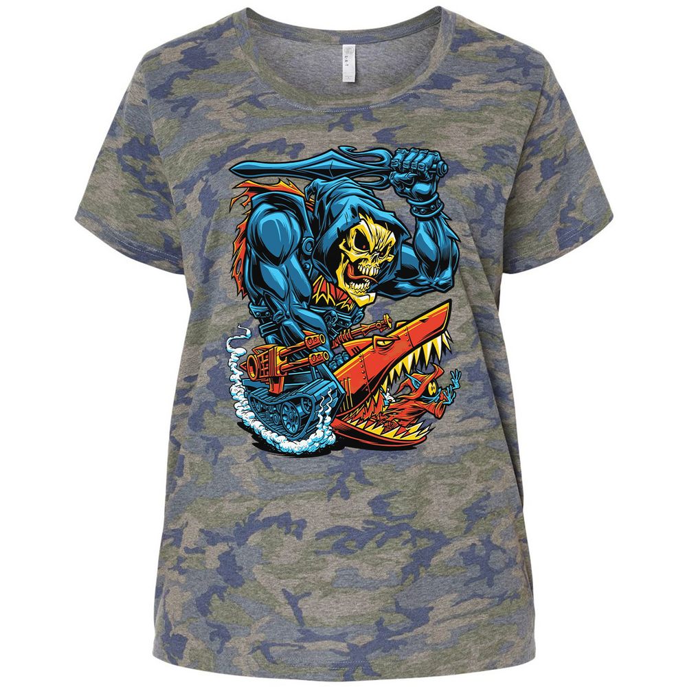 Ladies Curvy Jersey - JSG87ZG3 - Vintage Camo - 5