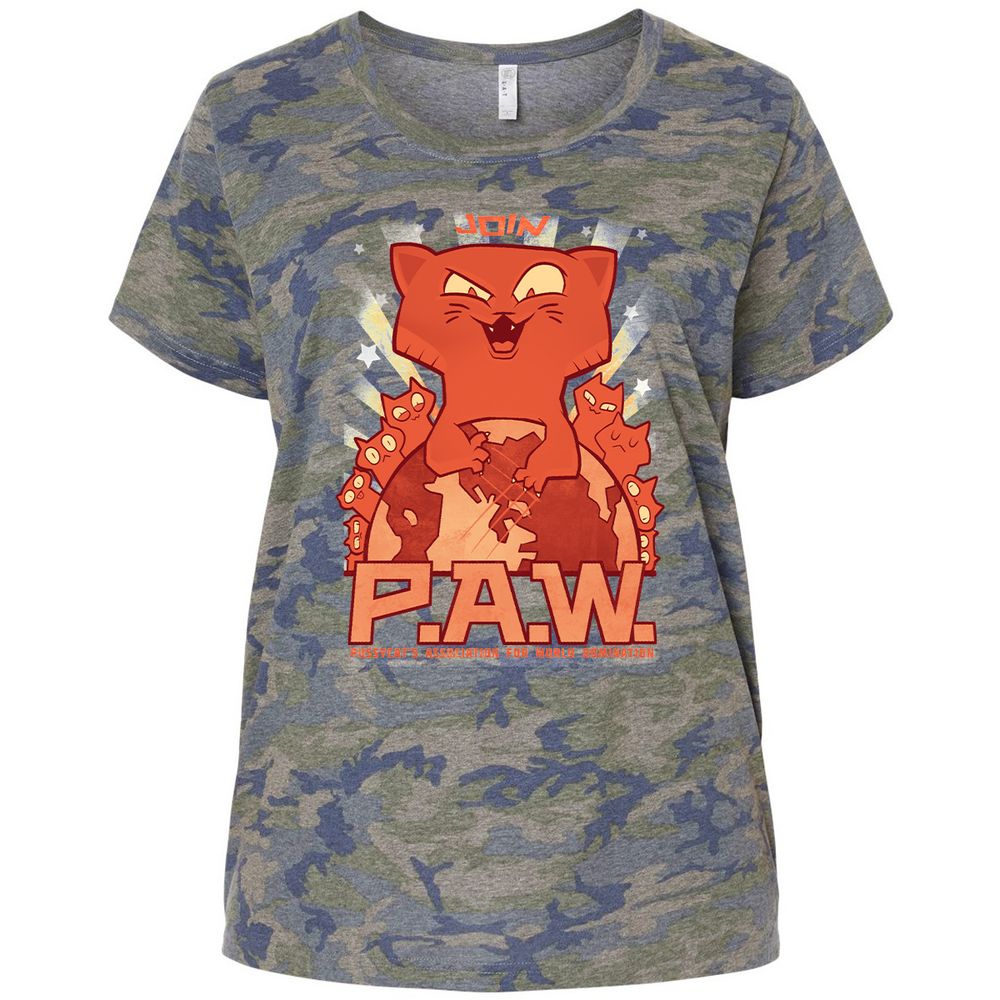 Ladies Curvy Jersey - PY6CKXXW - Vintage Camo - 5