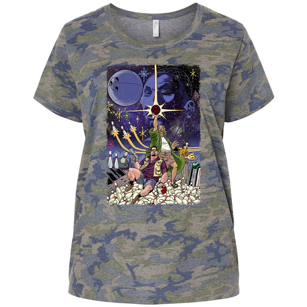 Ladies Curvy Jersey - UAKHEGNM - Vintage Camo - 5