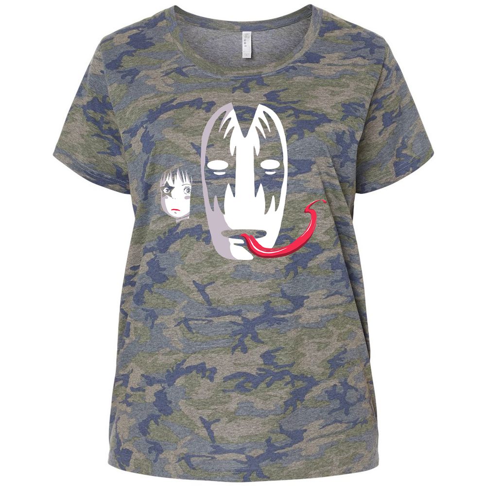 Ladies Curvy Jersey - 7FR9D7JK - Vintage Camo - 5