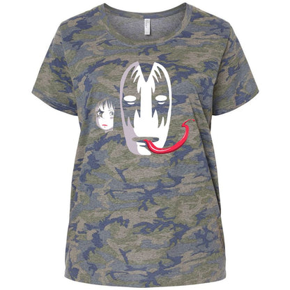 Ladies Curvy Jersey - 7FR9D7JK - Vintage Camo - 5