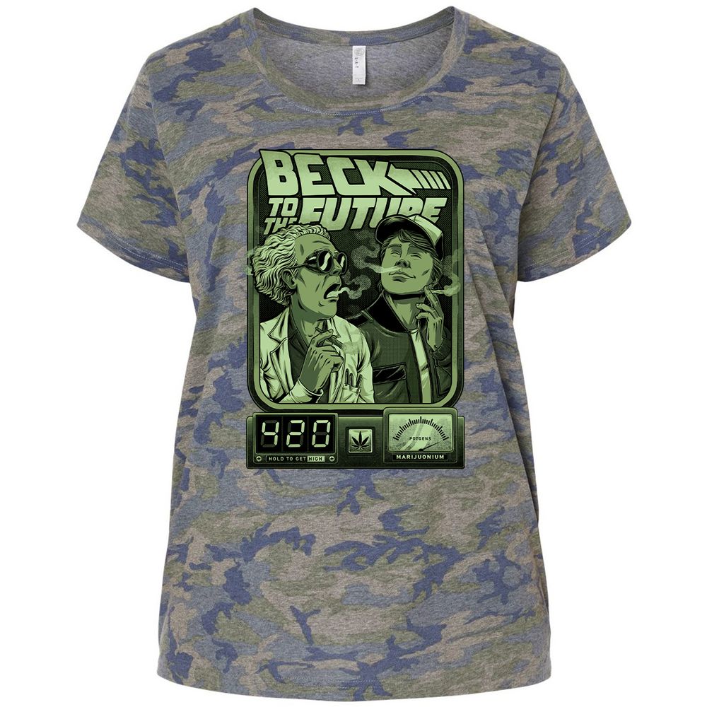 Ladies Curvy Jersey - KNYV49UX - Vintage Camo - 5