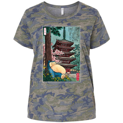 Ladies Curvy Jersey - T67YKWNW - Vintage Camo - 5