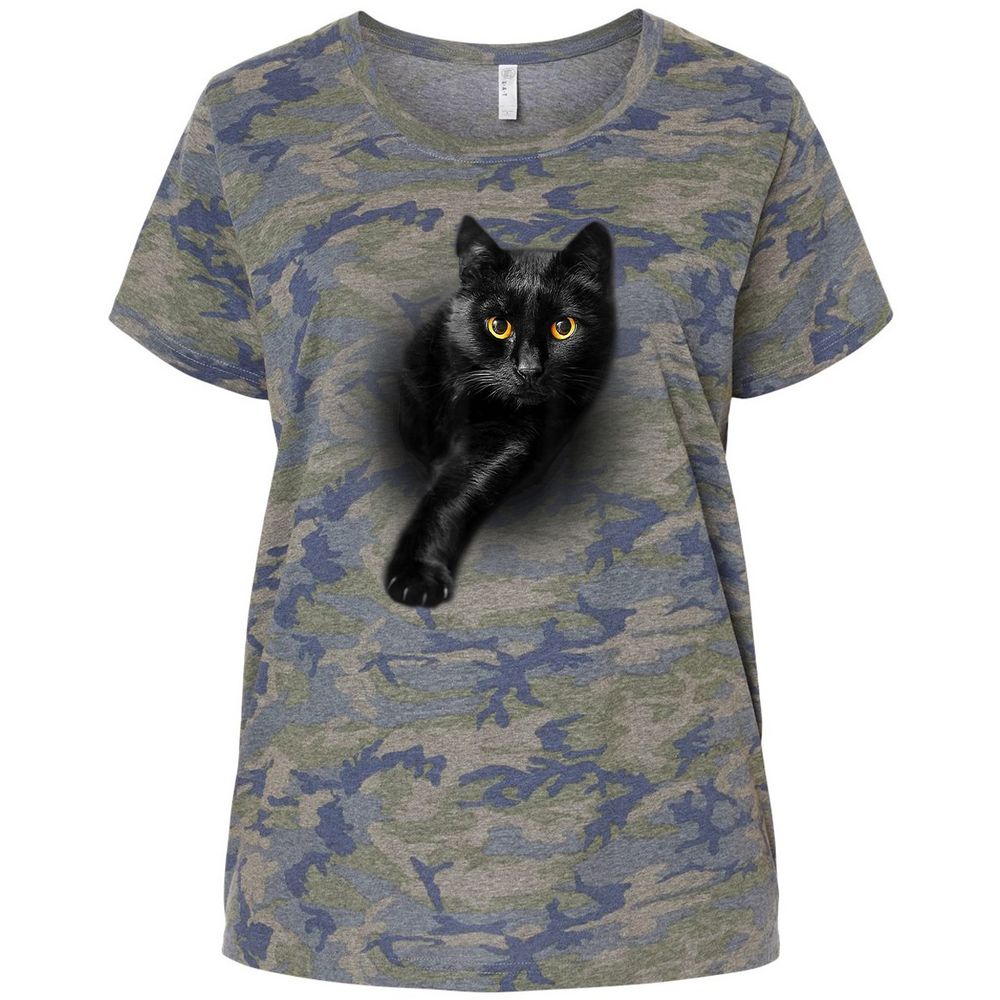 Ladies Curvy Jersey - SRVQXVNL - Vintage Camo - 5