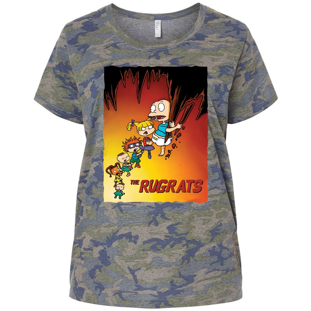 Ladies Curvy Jersey - UT3DASF1 - Vintage Camo - 5