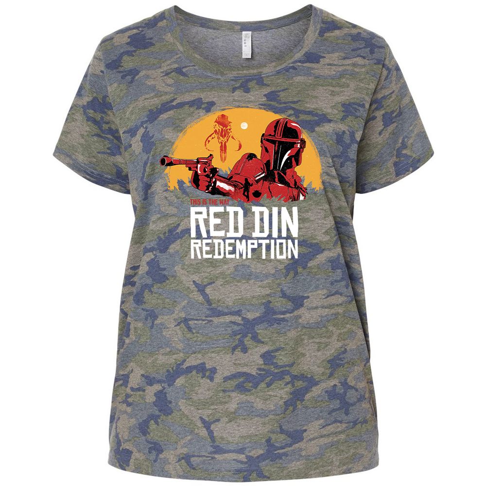 Ladies Curvy Jersey - RZECS984 - Vintage Camo - 5