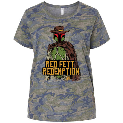 Ladies Curvy Jersey - 76B93V89 - Vintage Camo - 5