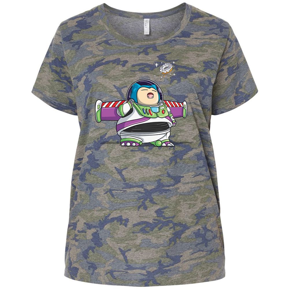 Ladies Curvy Jersey - 552XUJ7P - Vintage Camo - 5
