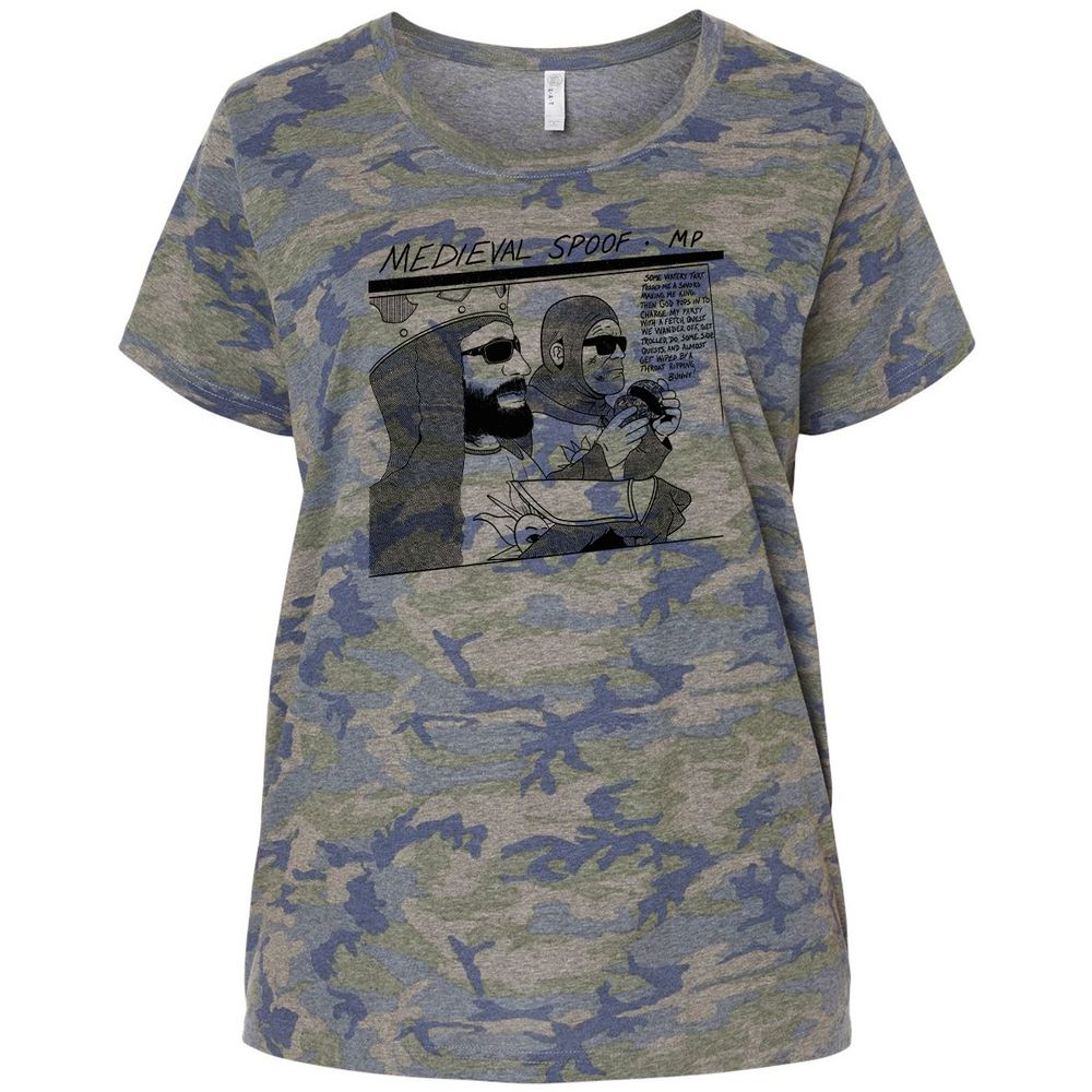 Ladies Curvy Jersey - 8LJ4MA2Q - Vintage Camo - 5