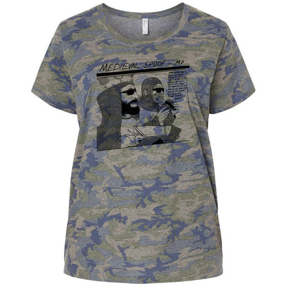 Ladies Curvy Jersey - 8LJ4MA2Q - Vintage Camo - 5