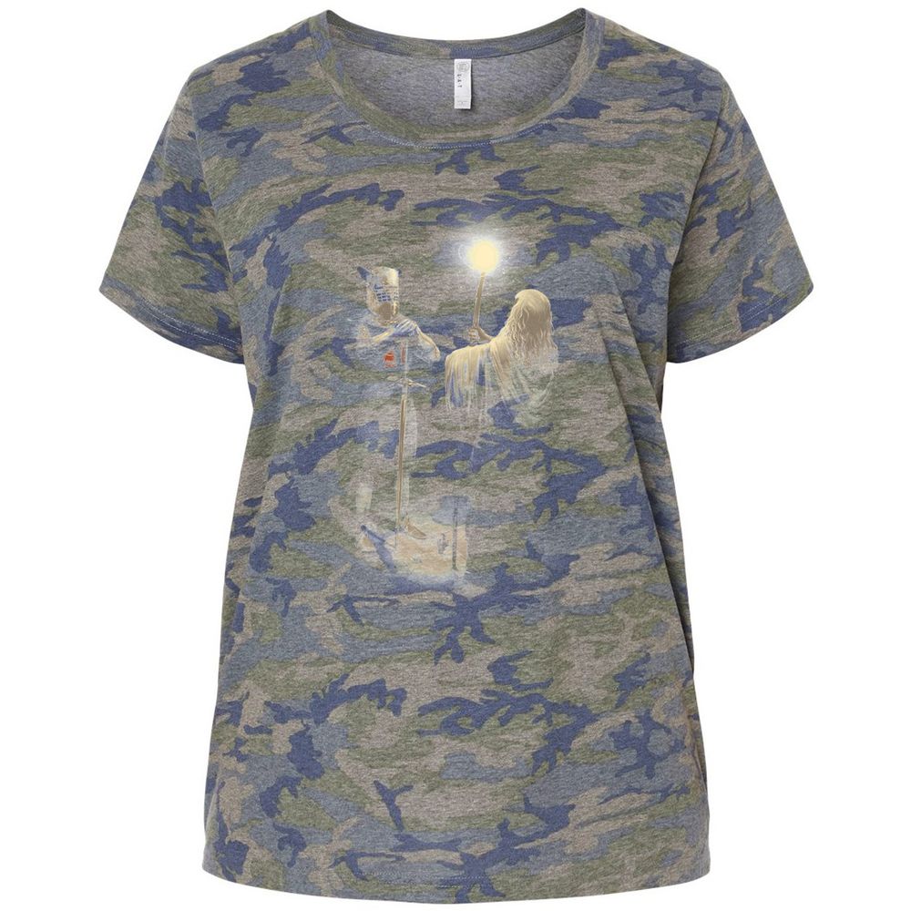Ladies Curvy Jersey - CFJKN5RW - Vintage Camo - 5