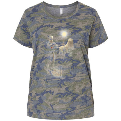 Ladies Curvy Jersey - CFJKN5RW - Vintage Camo - 5