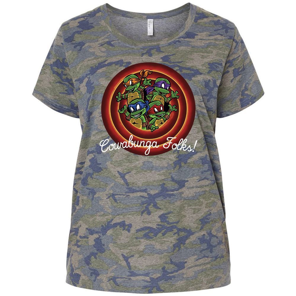 Ladies Curvy Jersey - BK7MDU2S - Vintage Camo - 5