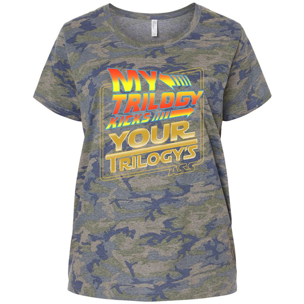 Ladies Curvy Jersey - 7REU9UM4 - Vintage Camo - 5