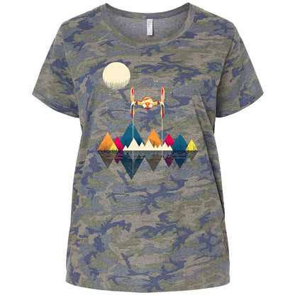 Ladies Curvy Jersey - GAM3917N - Vintage Camo - 5