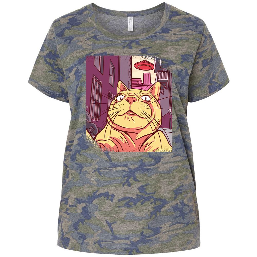 Ladies Curvy Jersey - 1AXLGEYX - Vintage Camo - 5