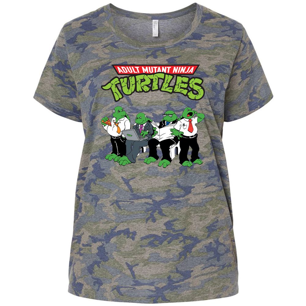 Ladies Curvy Jersey - 7YCZK5W6 - Vintage Camo - 5