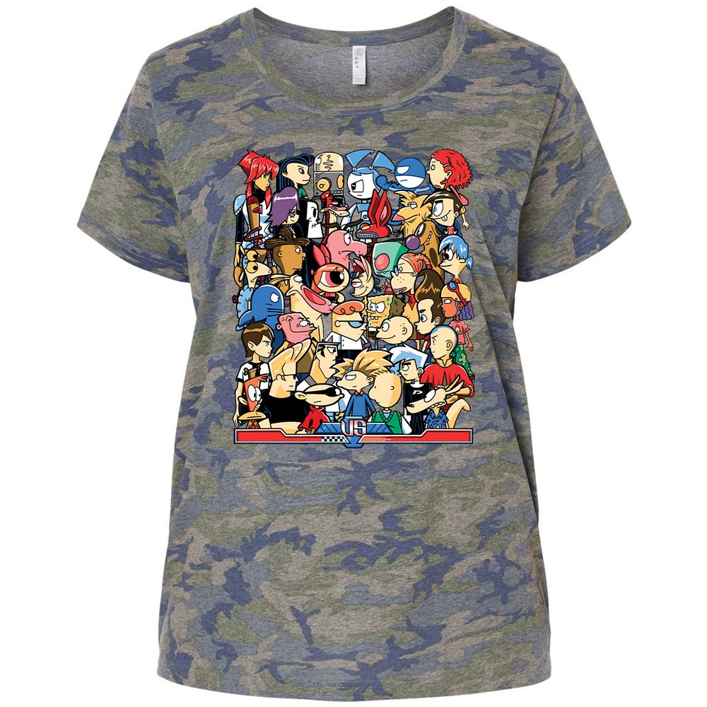 Ladies Curvy Jersey - A7A2ZN65 - Vintage Camo - 5