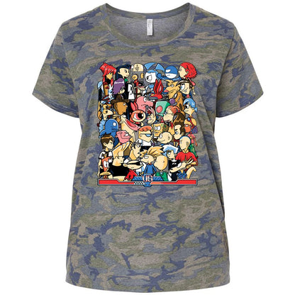Ladies Curvy Jersey - A7A2ZN65 - Vintage Camo - 5